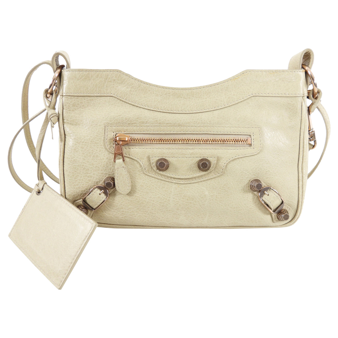 Balenciaga Beige Leather Crossbody Hip Bag – I MISS YOU VINTAGE