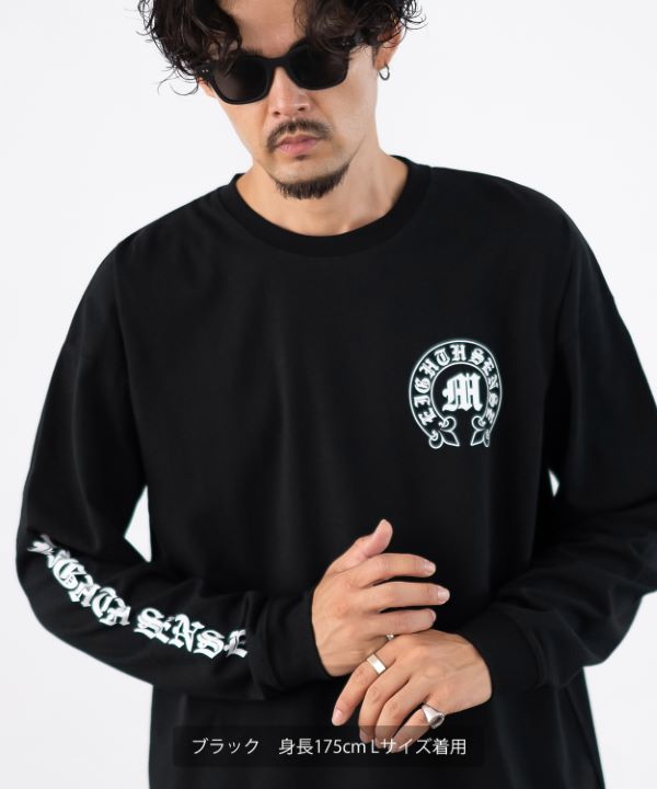 SIDEWAYSTANCE】アーチロゴ長袖Tシャツ