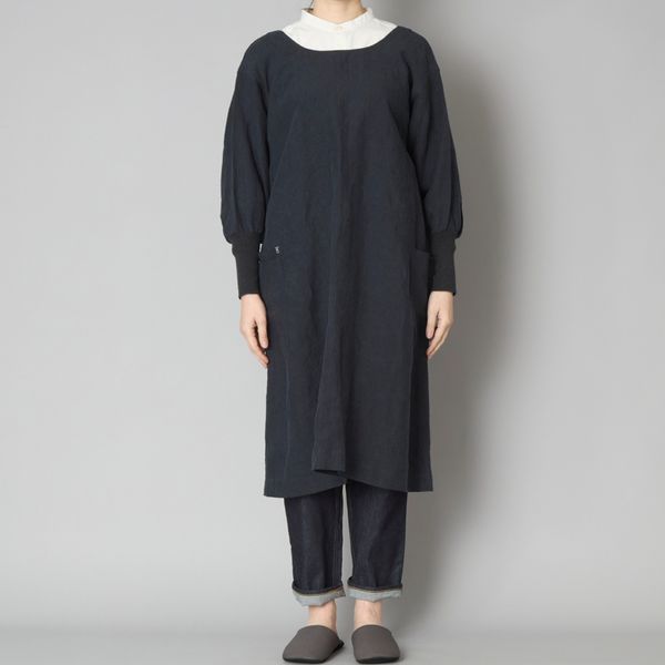 kapoc/割烹着 3rd -ワンピースのように着こなせて、コート代わりにも