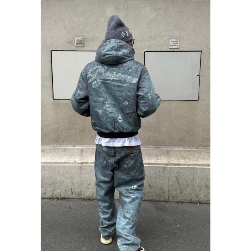 Buy Supreme x HJR Trompe L'oeil Loose Fit Jean 'Blue' (FW24) in NZ