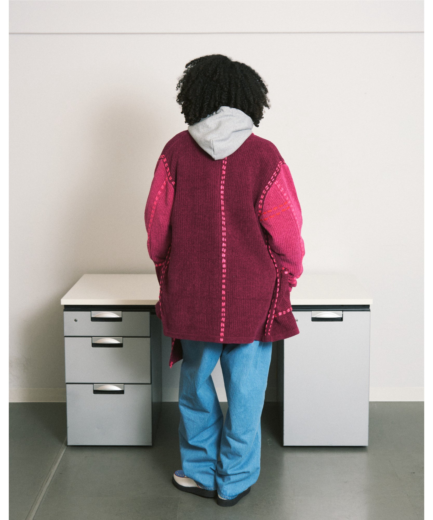 PHINGERIN フィンガリン アウター ニット PG1 ショートコート ベージュ