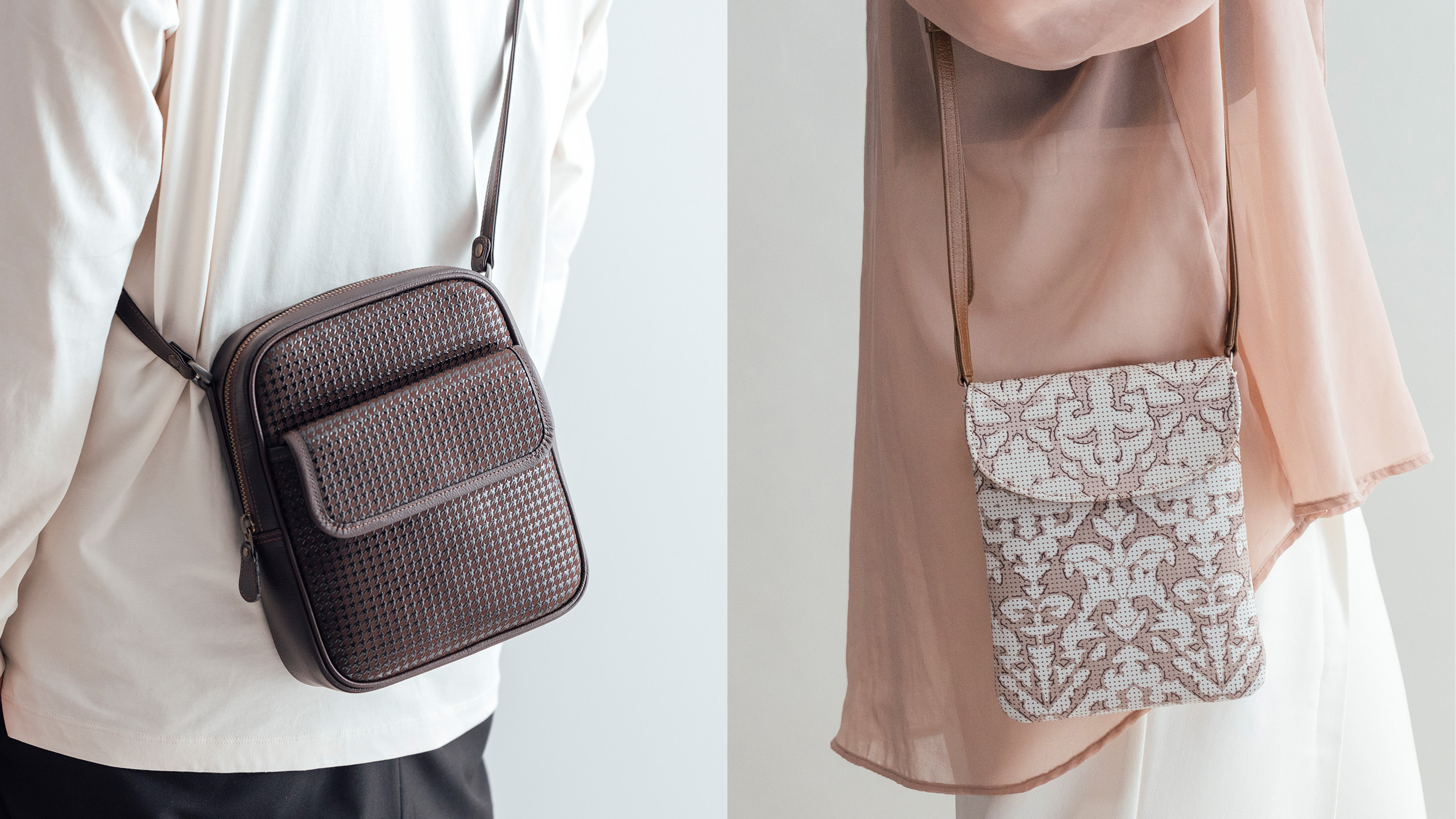 隼人 H-2セカンドバッグ［黒地×黒漆］：印傳屋公式オンラインショップ