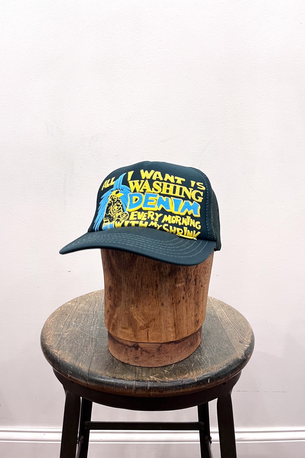 Kapital LAUNDRY-SHRINK Truck Cap DarkGreen - Made in Japan | Hats