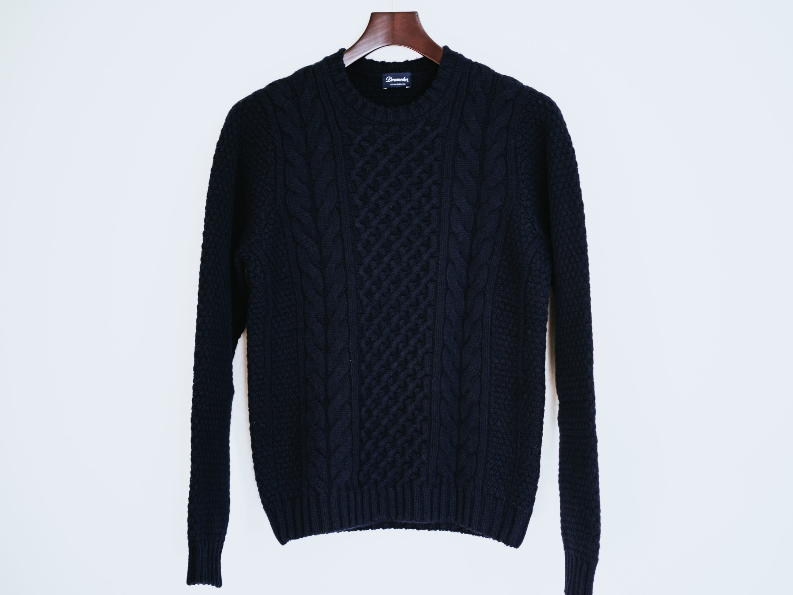 Drumohr(ドルモア)｜「アランケーブル クルーネックニット」購入