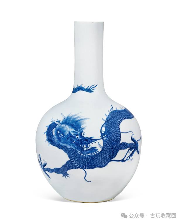 清雍正青花龙纹天球瓶-腾讯新闻