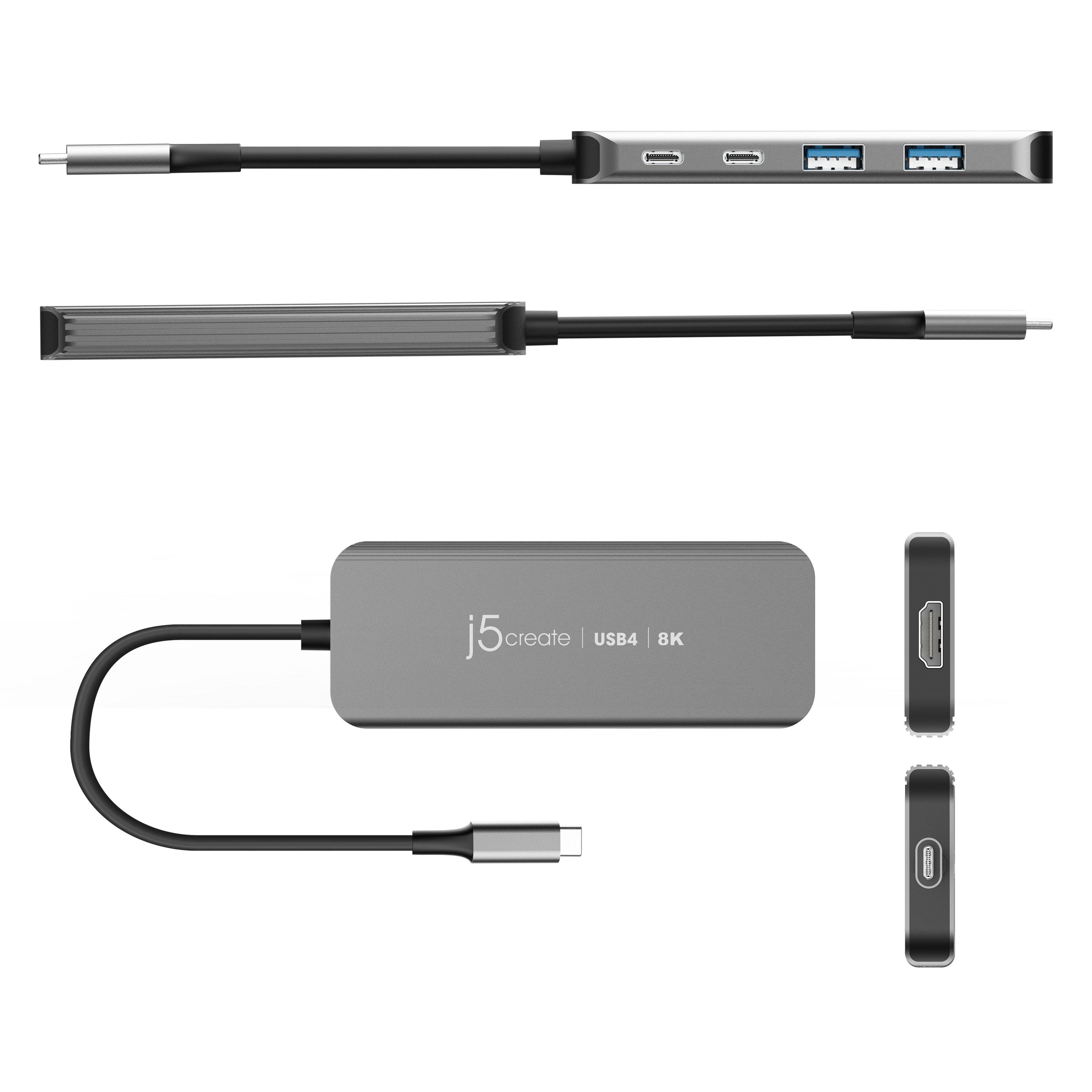 JCH453 USB4® 8K60 Slim Hub – j5create International