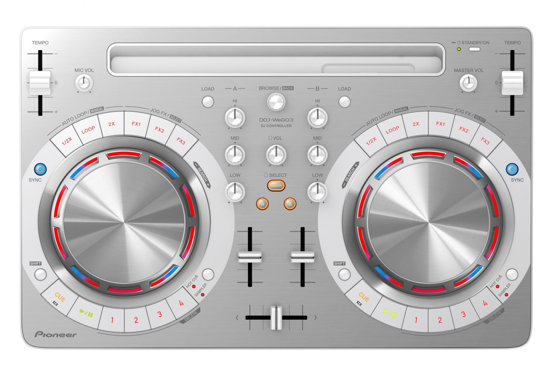 シンプルな操作でDJを楽しめるDJコントローラーPioneer「DDJ-WEGO3