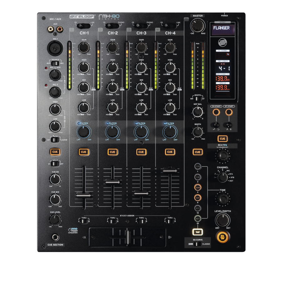 Reloop RMX-10 BT | Bluetooth入力搭載のDJミキサー、スマホ