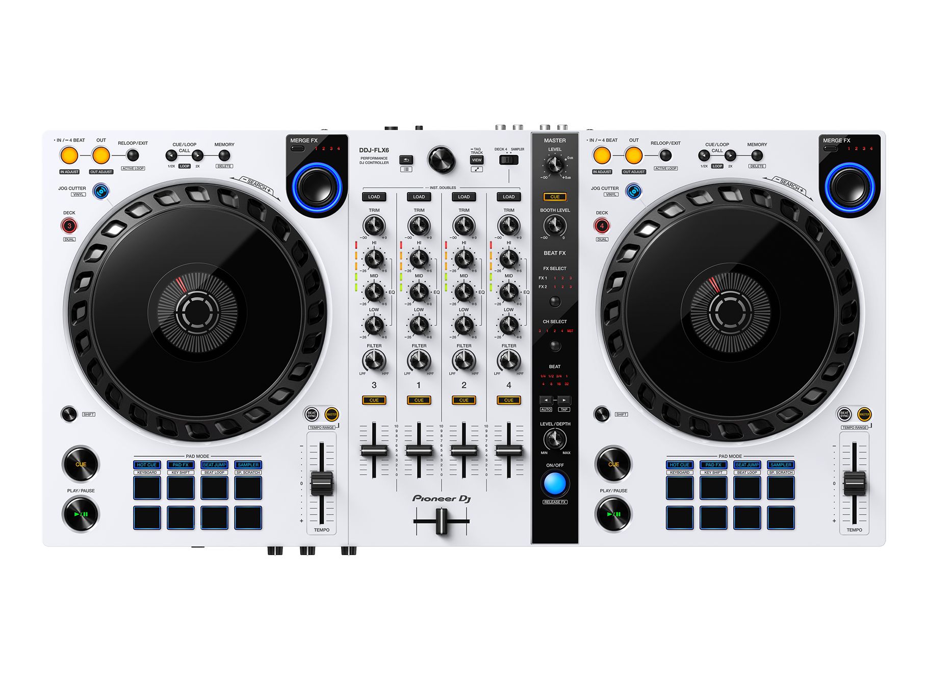 Pioneer DJ DDJ-FLX6 / DDJ-FLX6-W | 多様なジャンルの楽曲ミックスに