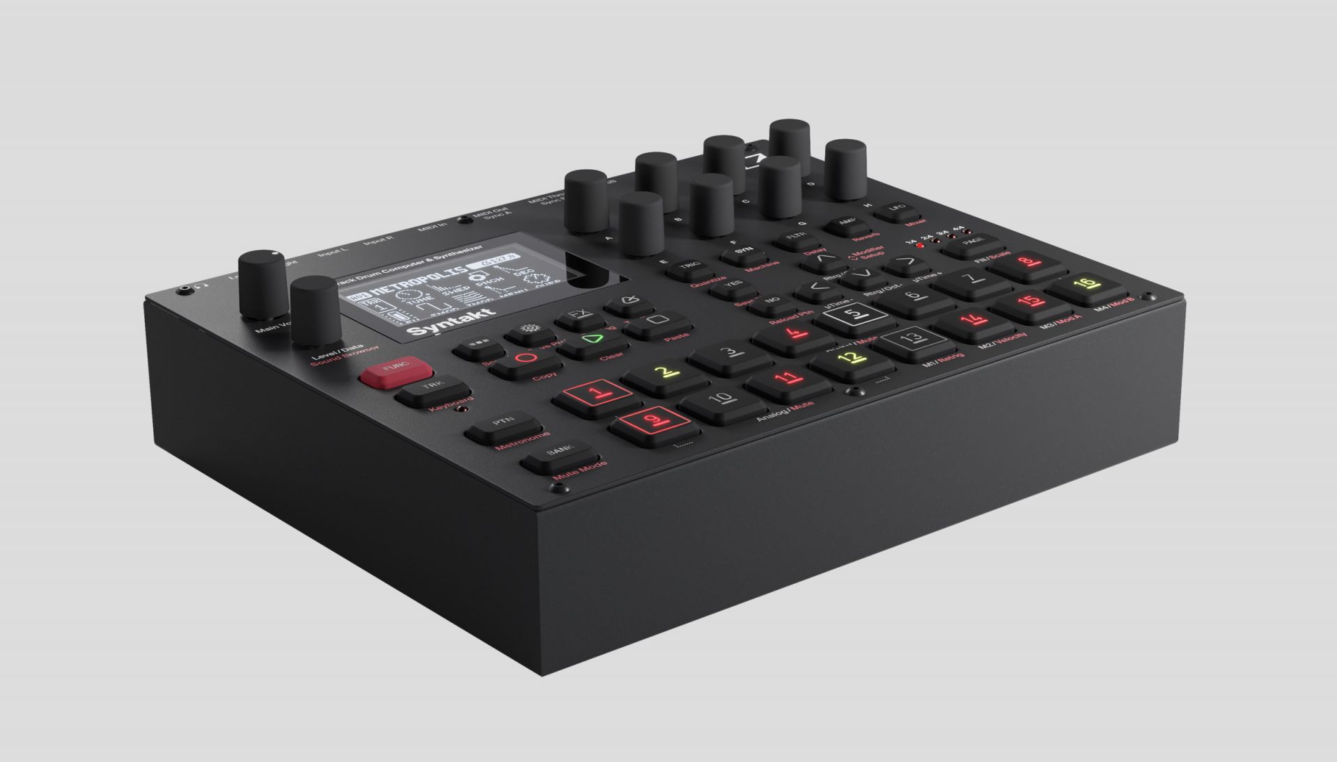 Elektron ” Syntakt ” | 12トラックのドラムコンピュータ