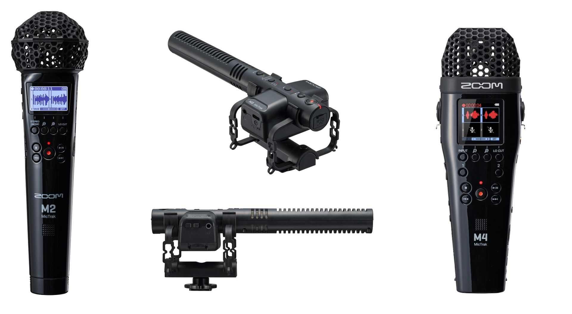 ZOOM MicTrakシリーズ M2／M3／M4 | 32bitフロート録音が可能な