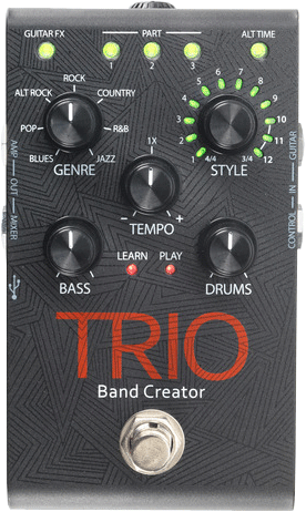 DigiTech TRIO 発売！ギター演奏に合わせてベースとドラムを自動生成