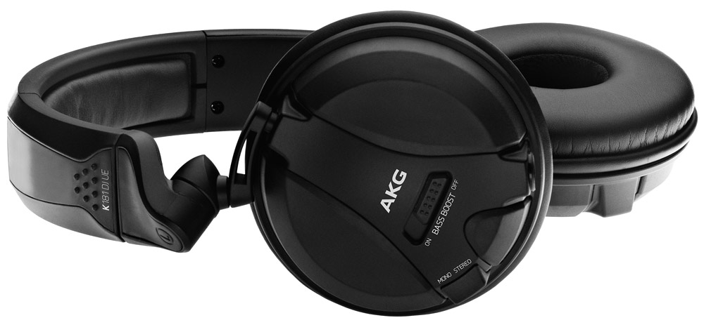 低音ブーストモード搭載のDJヘッドホン AKG K181 DJ UE 発売