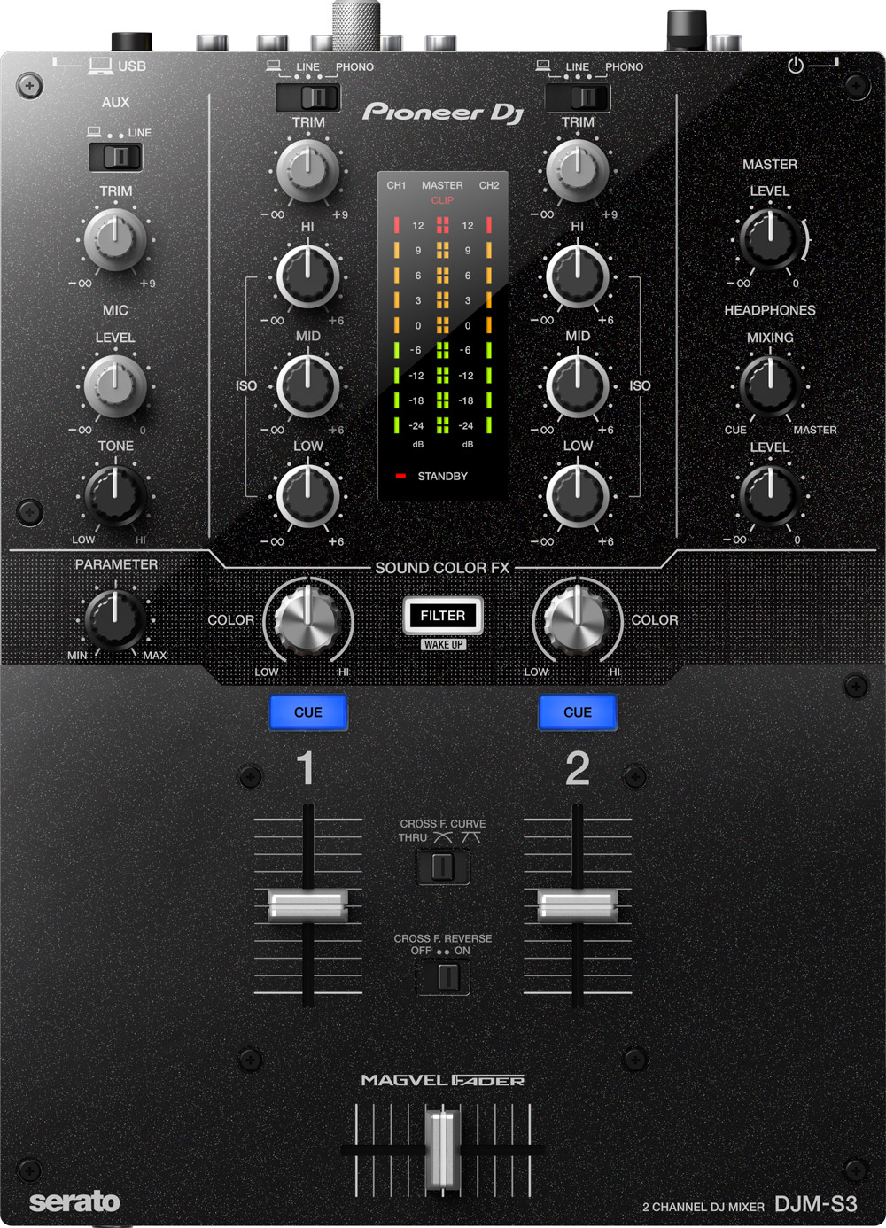 Pioneer DJ DJM-S3 発表！Serato DJに最適化されたシンプルなDJ
