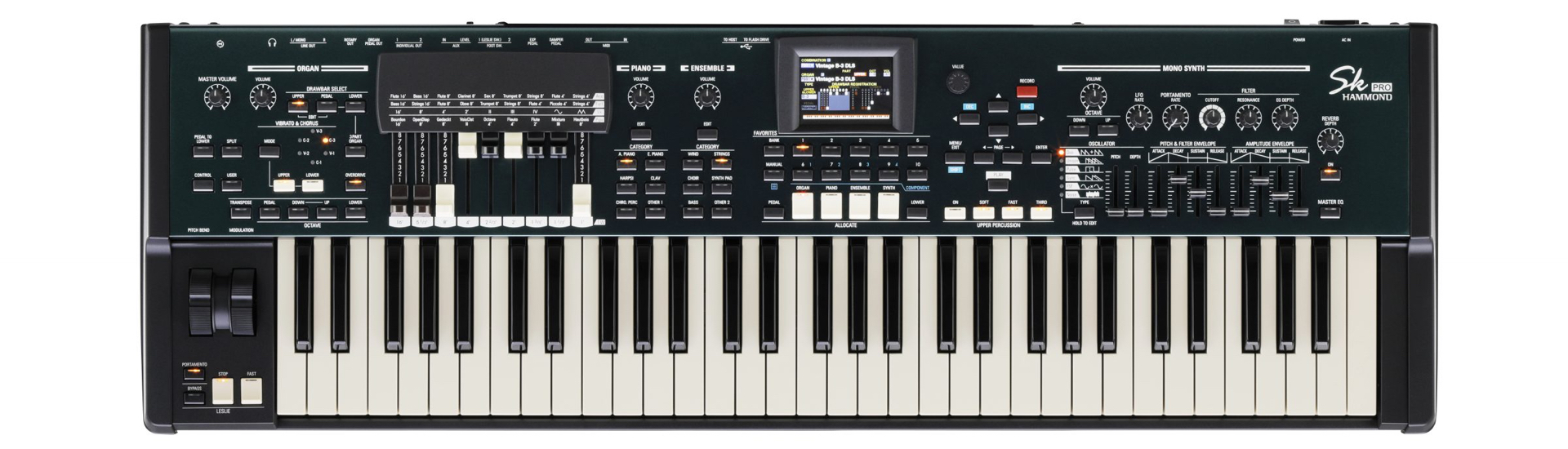 HAMMOND SK PRO | プレーヤーの多彩な演奏に応えるステージキーボード