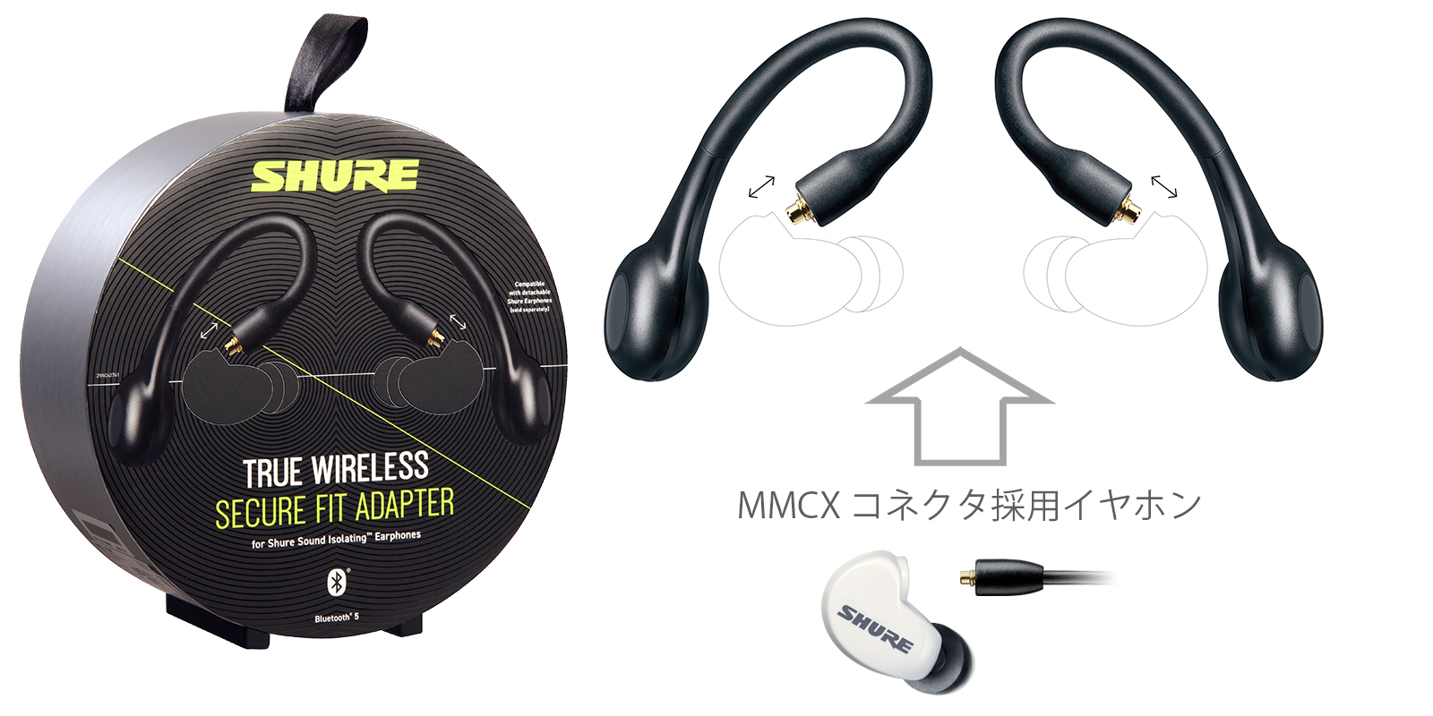 Shure RMCE-TW1 | お持ちのイヤホンを完全ワイヤレス化に！MMCX接続
