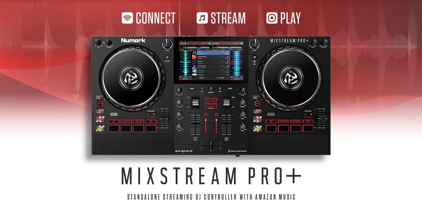 Numark Mixstream Pro＋ | ストリーミング音源対応のオールインワンDJ