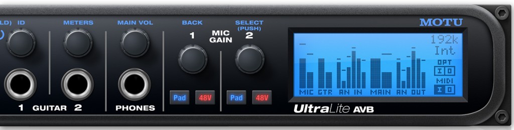 コンパクトなAVBオーディオ・インターフェース MOTU UltraLite AVB