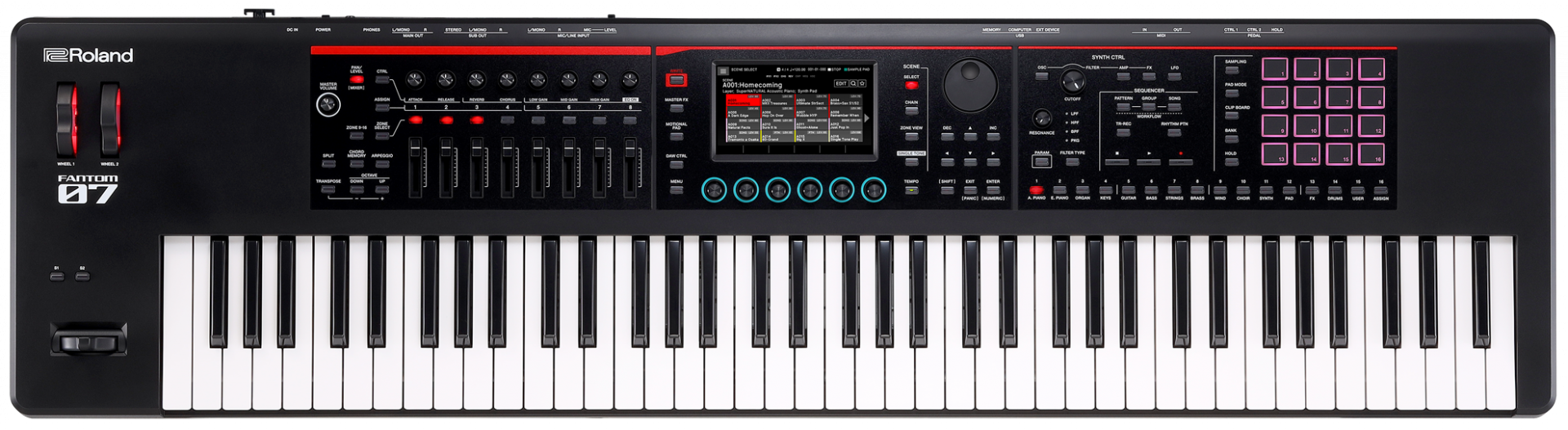 Roland FANTOM-06 / 07 / 08 | 軽量ボディに最上級サウンド・機能を