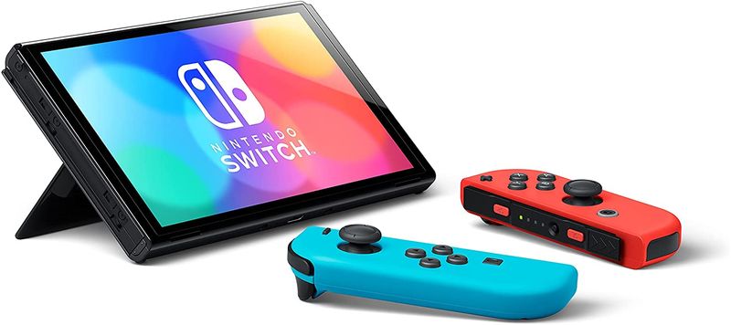 Console Nintendo Switch OLED 64GB com Joy Con Azul/Vermelho