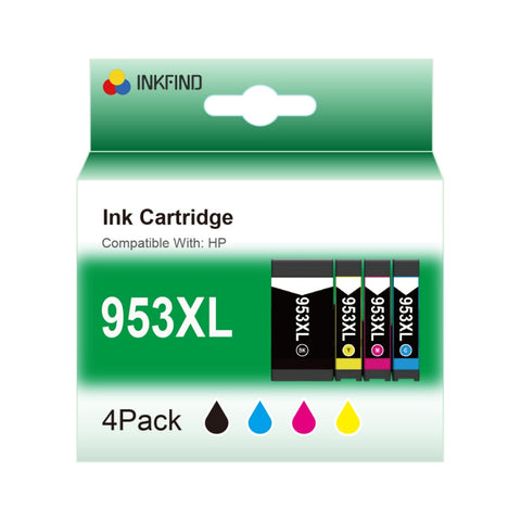 INKFIND HP 953XL 4-kleuren inktcartridge multipack - 3HZ52AE
