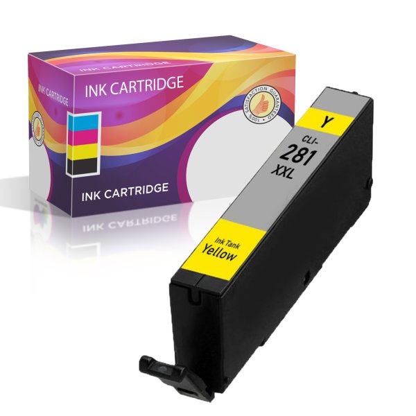 Canon 281XXL Yellow Compatible Ink Cartridge, Super High-Yield