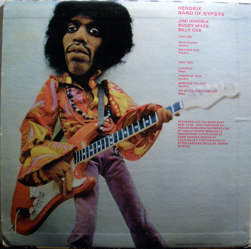 JIMI HENDRIX BAND OF GYPSYS JAPAN – Instant Karma Records