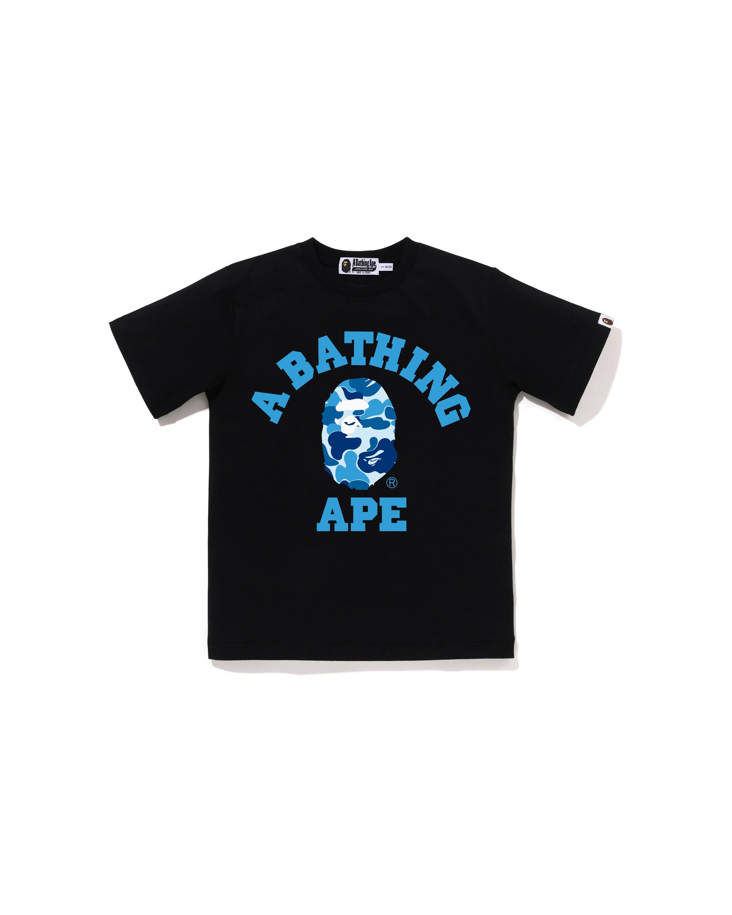 A BATHING APE® Kids Abc Camo College Tee Jr | Bape official