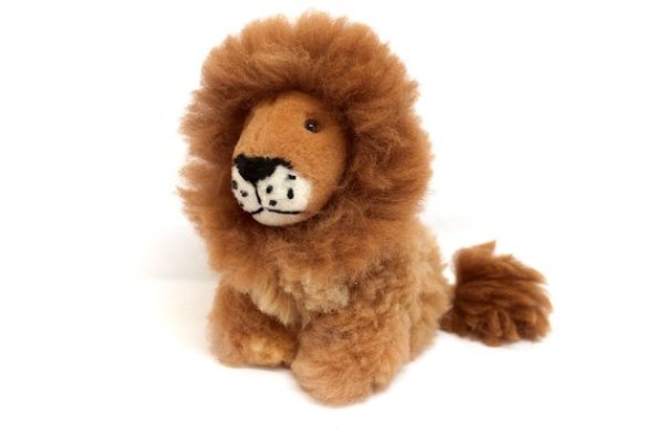 アルパカ毛100％ ぬいぐるみ ライオン