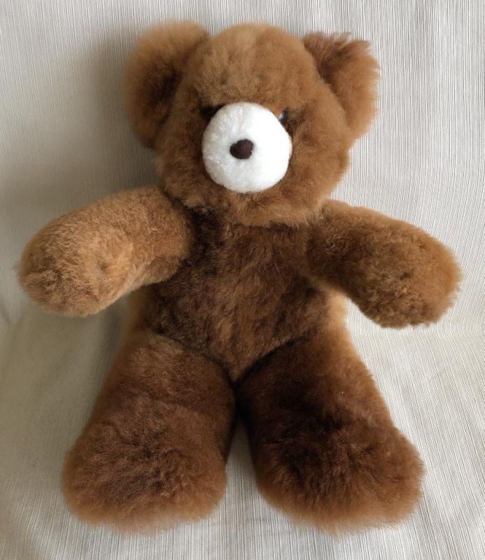 アルパカ毛100％ テディベアブラウン ぬいぐるみ くま teddybear