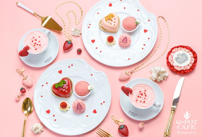 Q-pot CAFE. Strawberry Valentine～ – Japan Jewelry Brand Q-pot