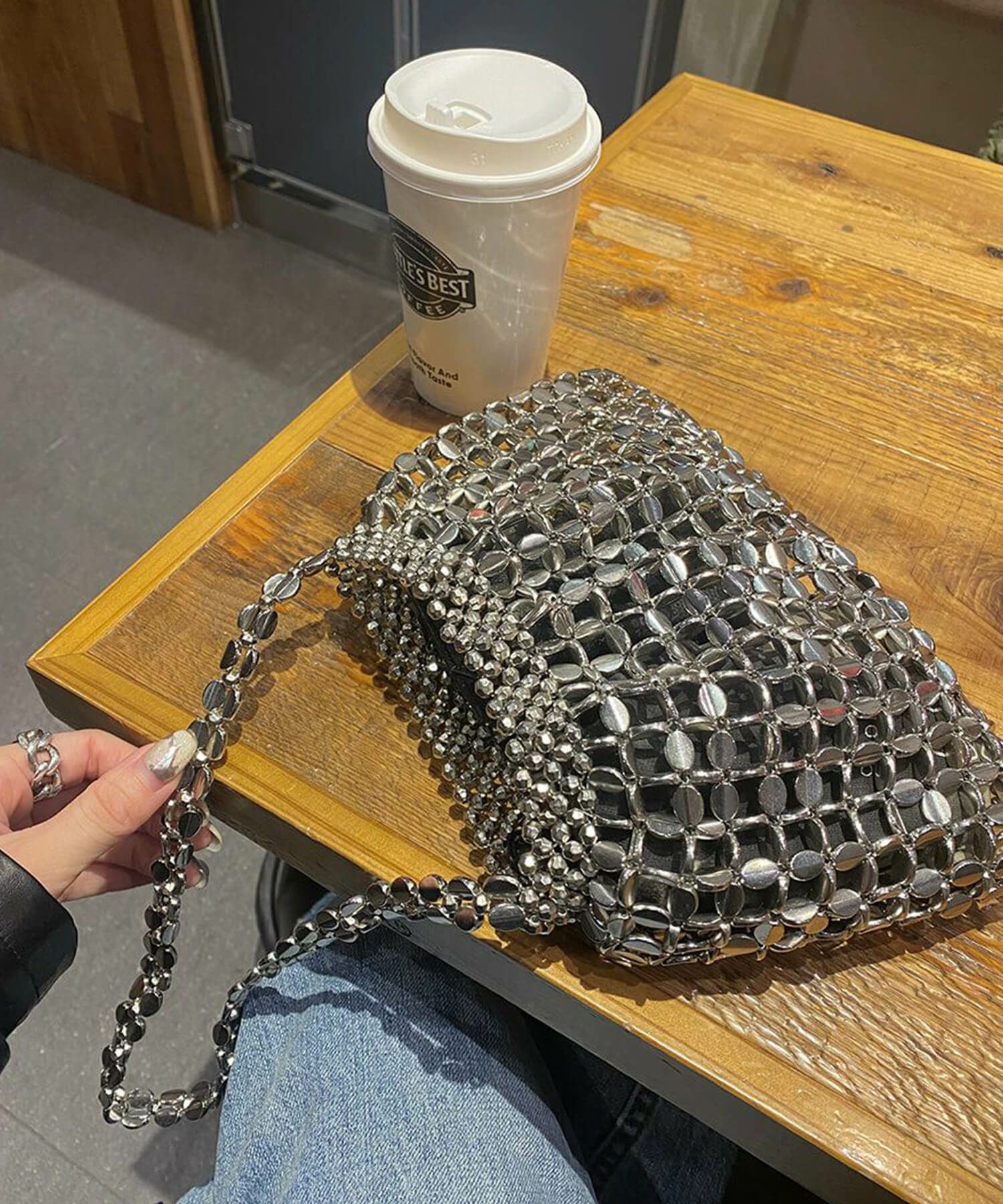 メタルビーズミニバッグ | Metal beads mini bag(kiharu select)
