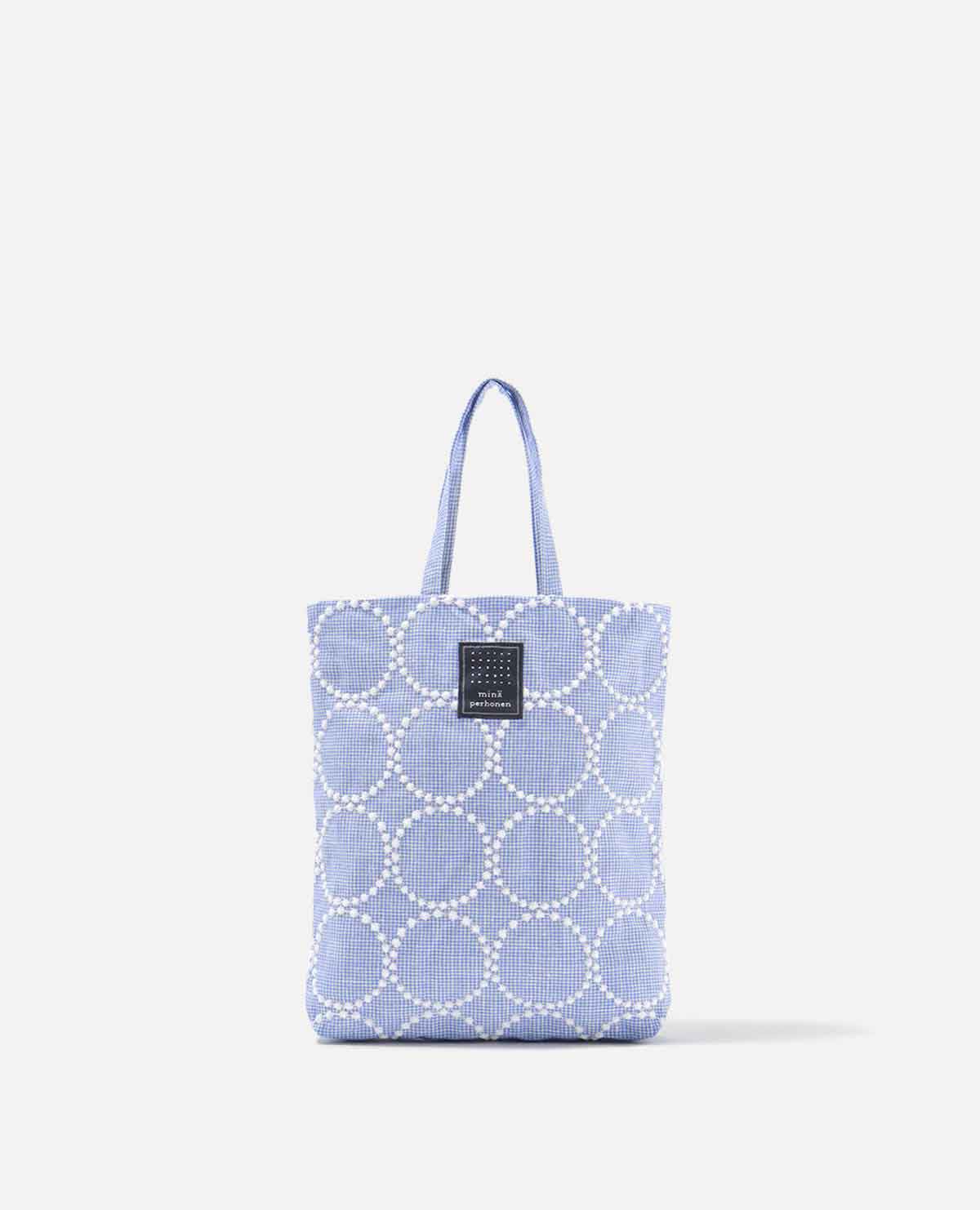 ミナ トートバッグ バッグ タンバリン ブルー｜ミナ ペルホネン / minä