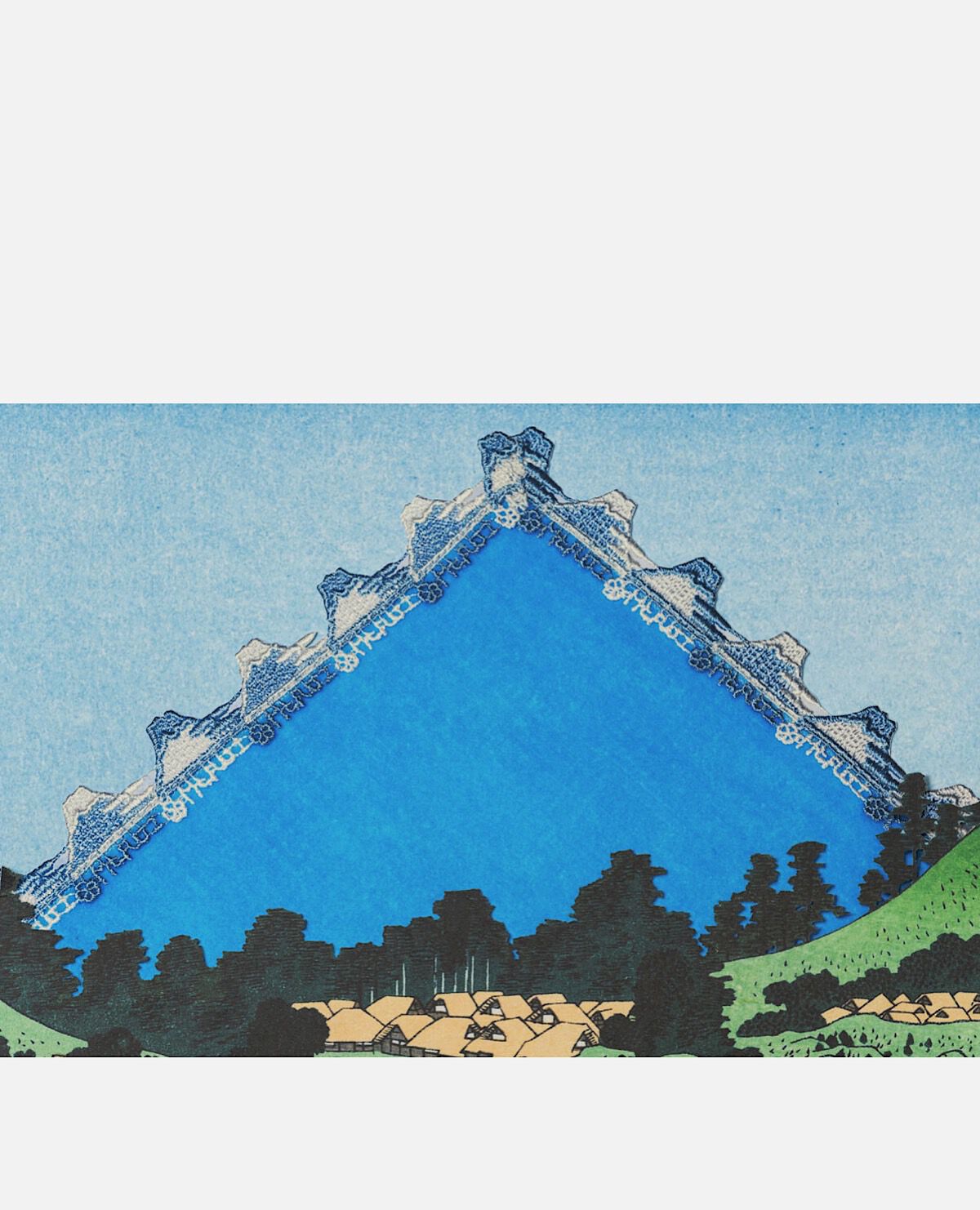 和レース レース タオルハンカチ 日本 にっぽん セット 富士山 茶道