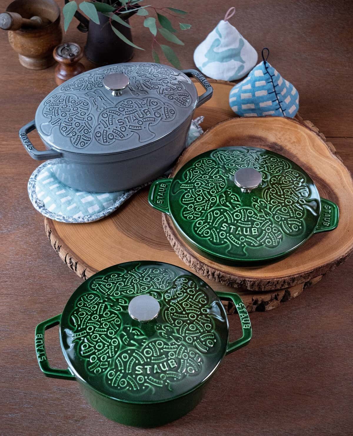 フォレスト ココットラウンド 20cm｜ストウブ×ミナ ペルホネン