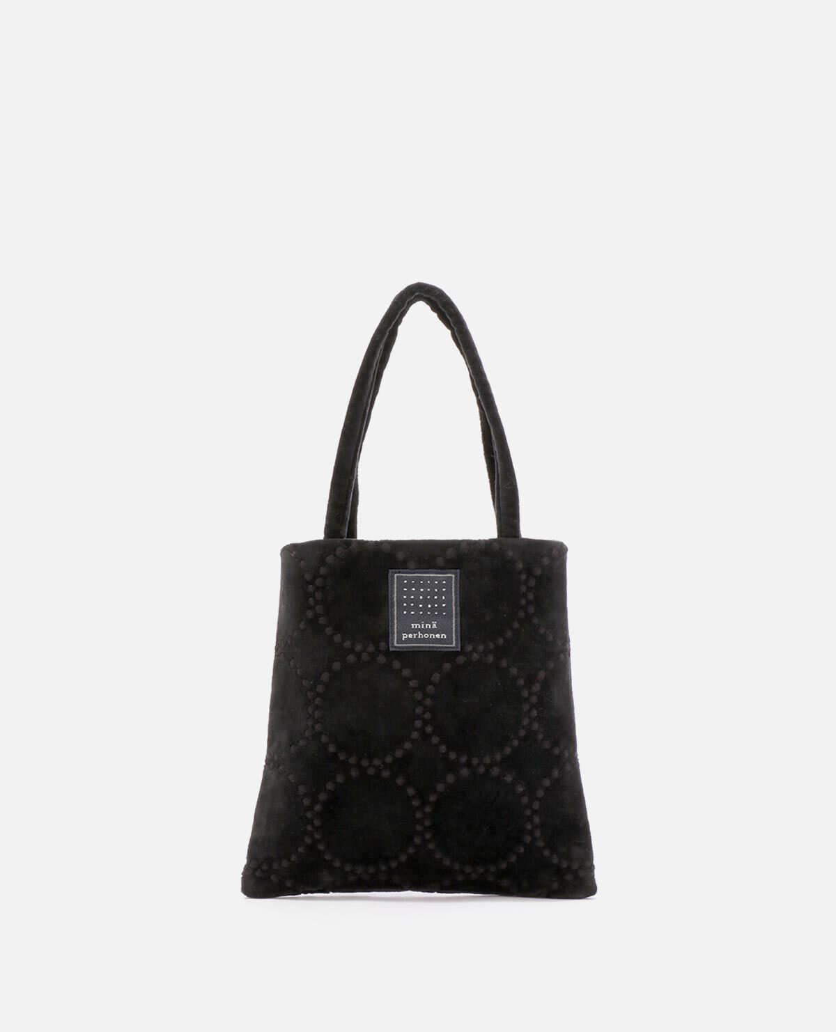 ミナ トートバッグ タンバリン ブラック｜ミナ ペルホネン / minä