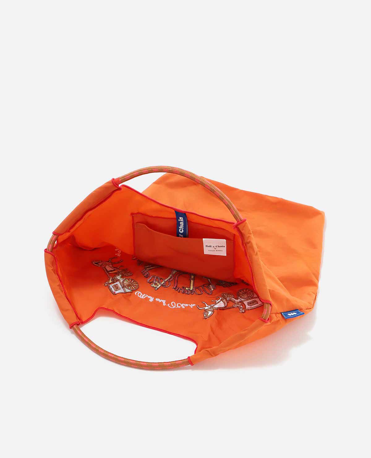 エコバッグ キー＆キャリッジ 馬車 Mサイズ オレンジ｜ボールアンド