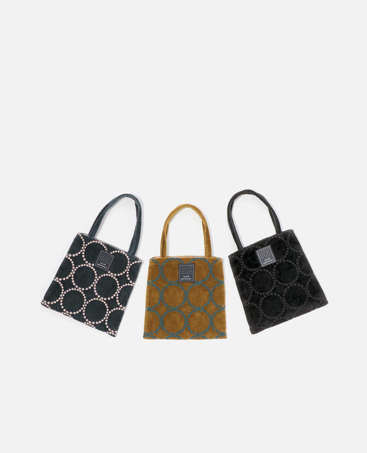 ミナ トートバッグ タンバリン ブルーグレー｜ミナ ペルホネン / minä