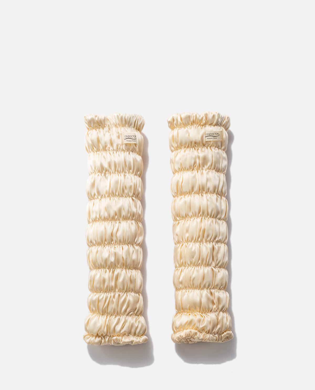 シルク レッグ 足 ウォーマー 温活 ベージュ パールベージュ｜イオン