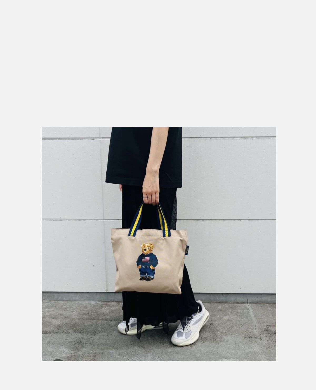 ポロ ベア 折りたたみ バッグ ベージュ｜ポロ ラルフ ローレン / POLO