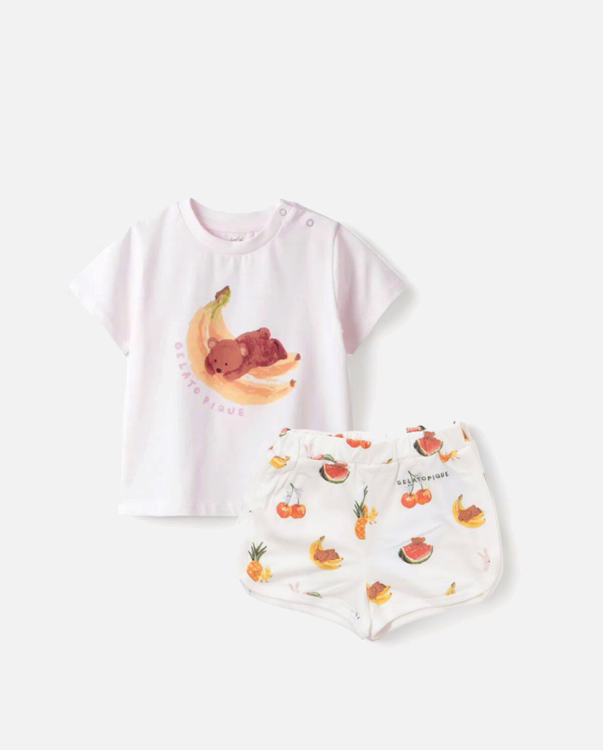 ベビー フルーツ アニマル Tシャツ ショートパンツ セット バナナ