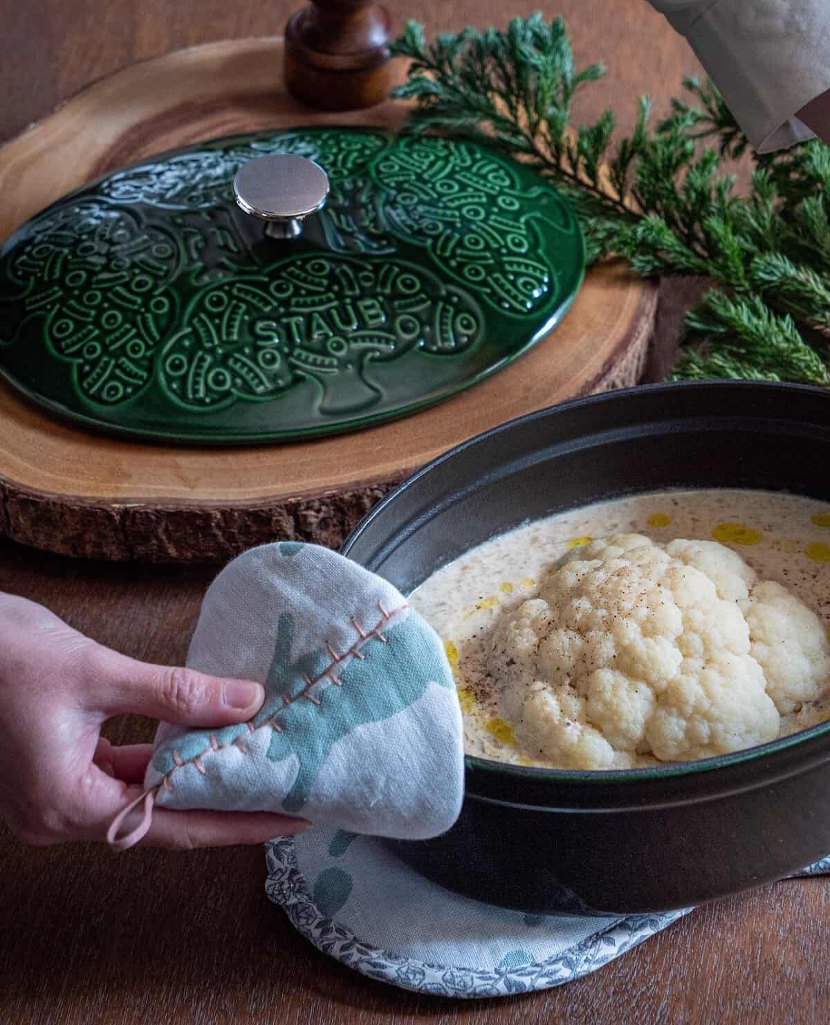 フォレスト ココットオーバル 23cm｜ストウブ×ミナ ペルホネン