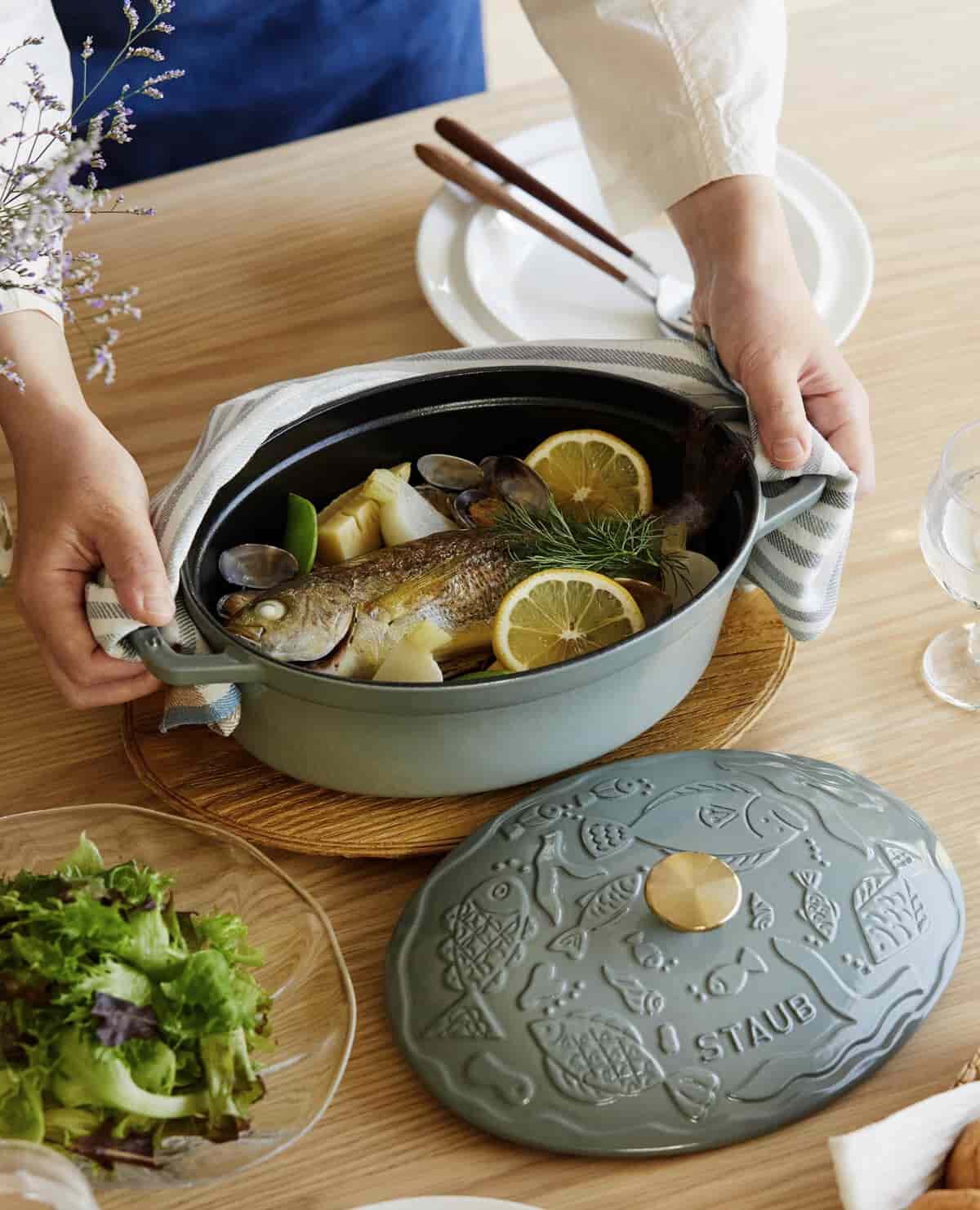 cocotte ocean ココットオーシャン オーバル 23cm