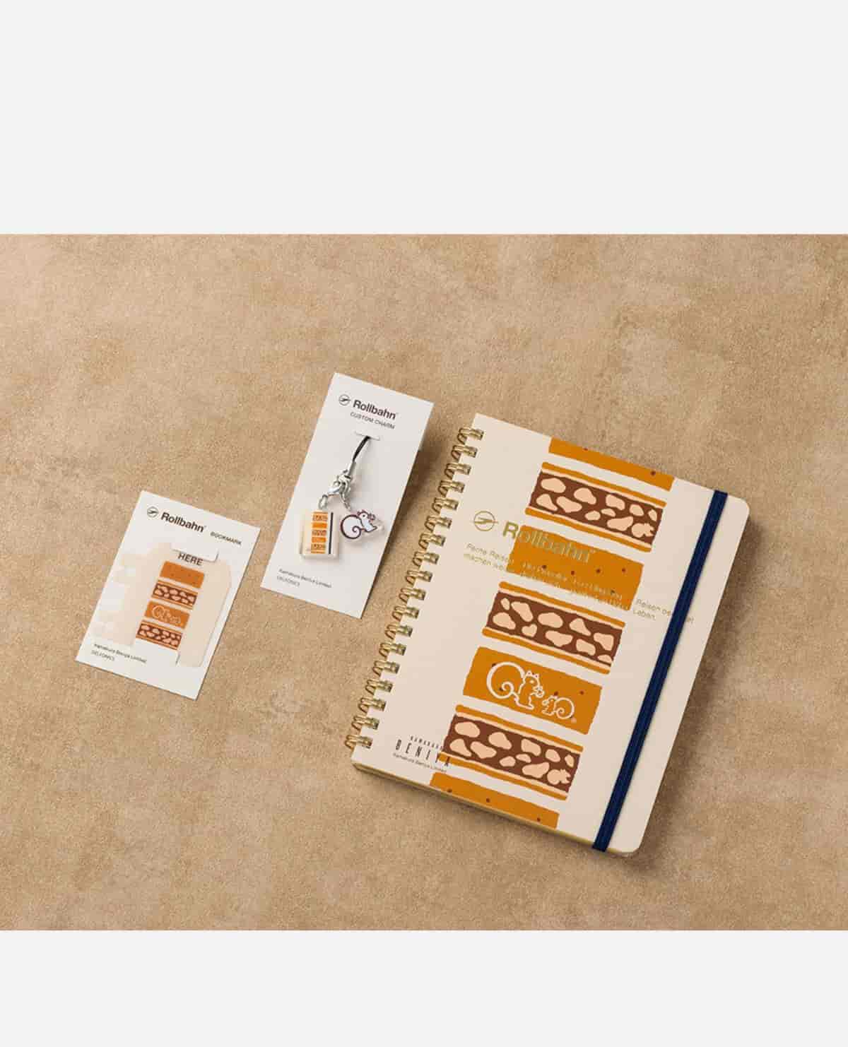 ロルバーンセット（クルミッ子） メモ・チャーム・ブックマークセット