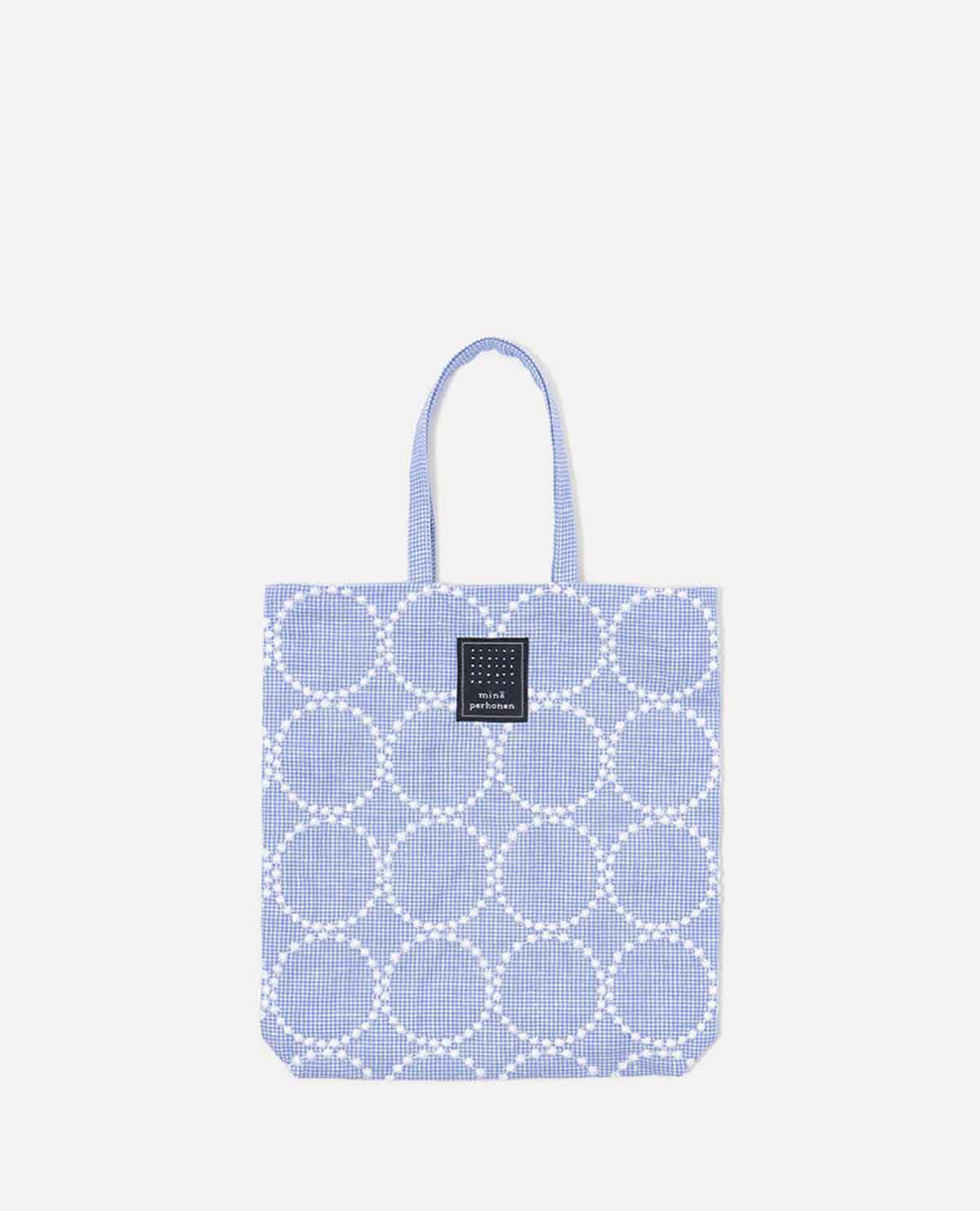 ミナ トートバッグ バッグ タンバリン ブルー｜ミナ ペルホネン / minä