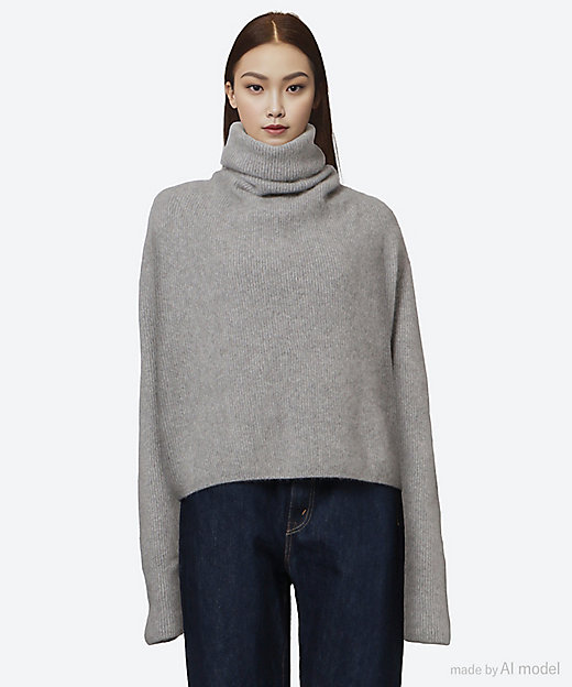 セーター CASHMERE FOX UNIQUE TURTLE BN