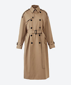 ウールダブルフェイス カラーレス ショートトレンチコート | GALERIE