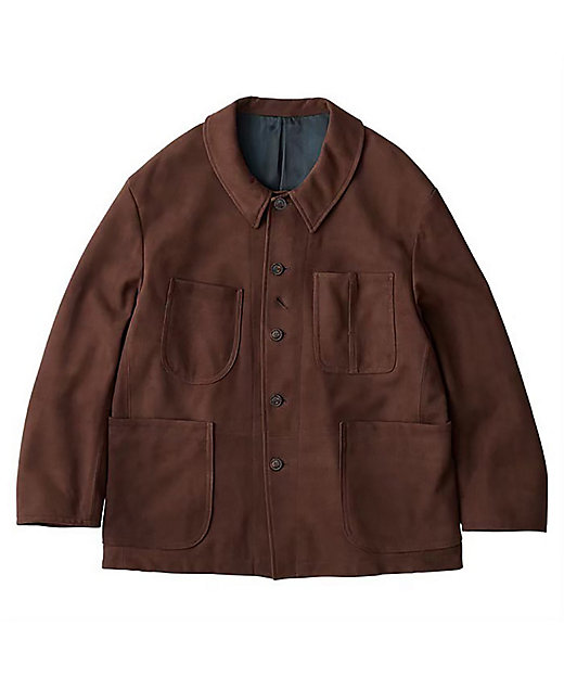 LEATHER SUEDE FRENCH JACKET WATCH