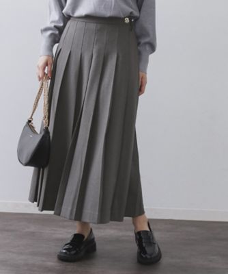 ワイドプリーツスカート【洗濯機OK】（2002552348