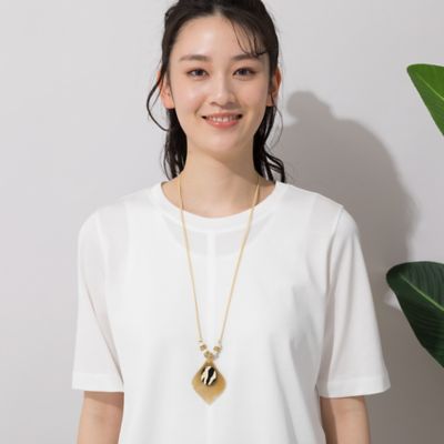 ゼブラパターンモチーフ付きネックレス（56142415） | PISANO